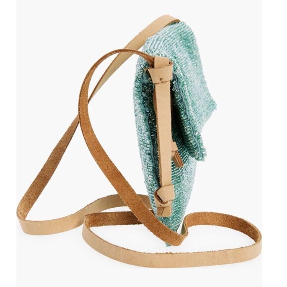 Urban‎ Outfitters Plus One Embellished Sparkle Crossbody Bag, Mint Green, NWT - Picture 4 of 7